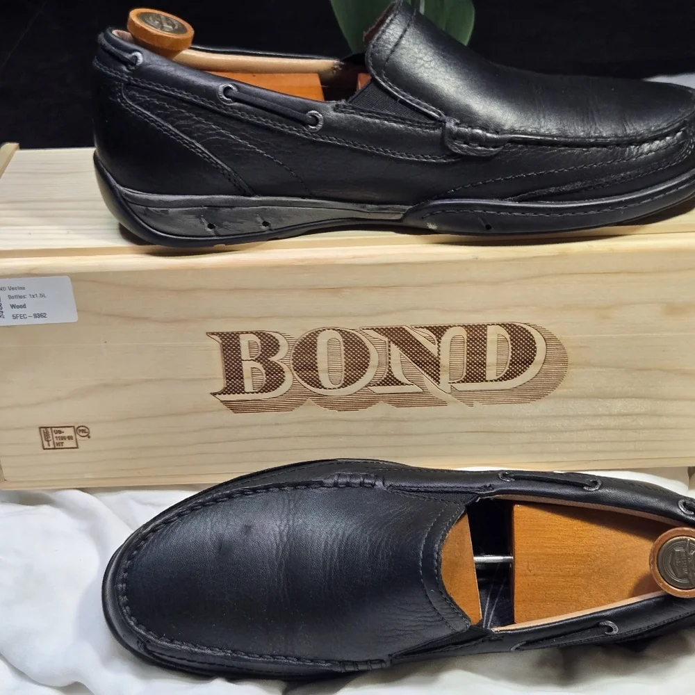 Dr. Scholl's Black Leather Slip-On Loafers